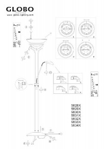 Торшер 5829x 5829X
