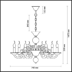 Подвесная люстра Aria 3931/8