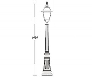 Наземный фонарь 91111L fl Bl