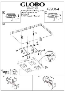 Потолочный светильник Cayman 49208-4