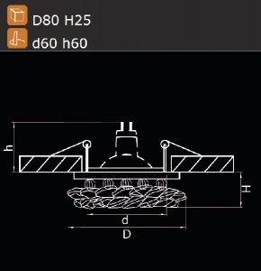 Точечный светильник ONORA 030302