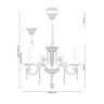 Подвесная люстра Napoli NAPOLI 148.5 white antique