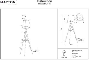 Торшер Comfort MOD008FL-01N