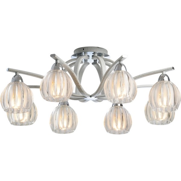 Потолочная люстра 409 409-08-73CWC chrome + white crack Потолочная люстра 409 409-08-73CWC chrome + white crack