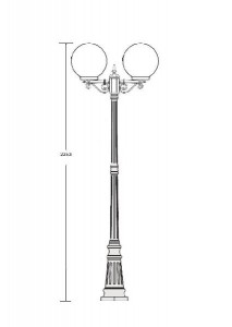 Наземный фонарь 88209S А Bl