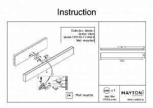 Настенный светильник Vilora C937-WL-01-18W-N