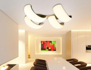 Потолочная люстра Orbital Cloud FC11/4 WH 80W D620*500