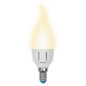 Лампочка светодиодная  LED-CW37-6W/WW/E14/FR/DIM PLP01WH картон