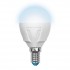 Лампочка светодиодная  LED-G45-7W/NW/E14/FR PLP01WH картон