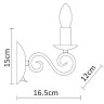 Бра Isabel A1129AP-1WH