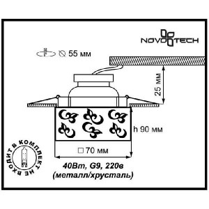 Точечный светильник Cubic 369514