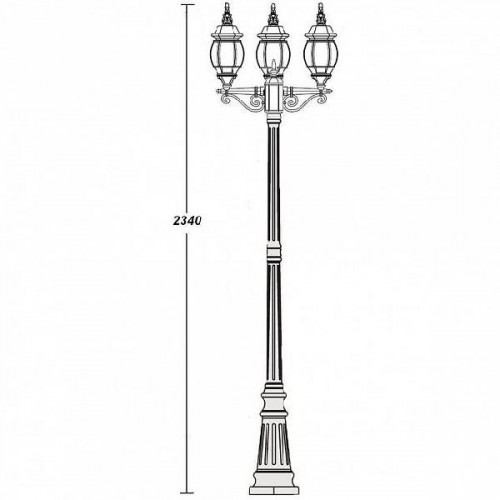 Наземный фонарь  83409S B Bl