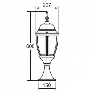 Наземный фонарь 91204L Gb