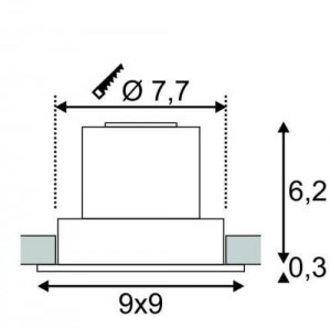 Точечный светильник New Tria 113886