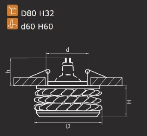 Точечный светильник ONORA 031802