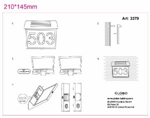 Настенный светильник уличный Home 3379