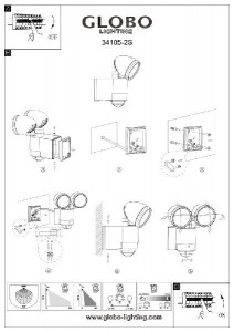Настенный светильник уличный Radiator II 34105-2S