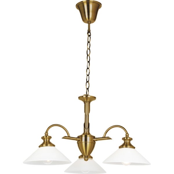 Потолочная люстра P-809 P-809/3A antique brass Потолочная люстра P-809 P-809/3A antique brass