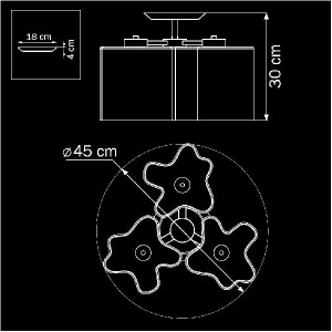 Потолочная люстра Nubi 802030