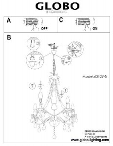 Подвесная люстра William 63129-5