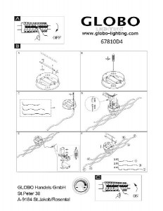 Потолочная люстра Una 67810D4