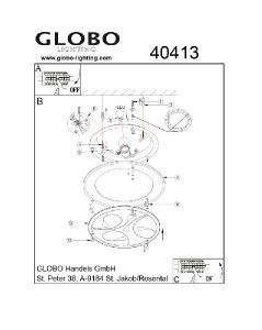 Настенно-потолочный светильник Ayana 40413