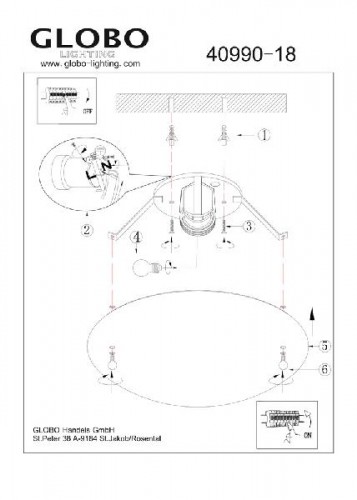 Потолочный светильник Buque 40990-18