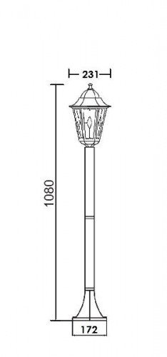Наземный фонарь  79806 lg Bl