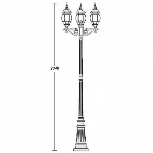 Наземный фонарь  83409S B Gb