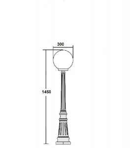 Наземный фонарь 88211L Bl