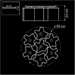 Потолочная люстра Nubi 802070